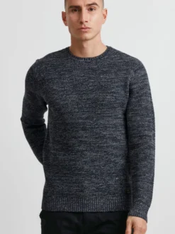 11 Project Herren Rundhalspullover - PRAlaric in blau