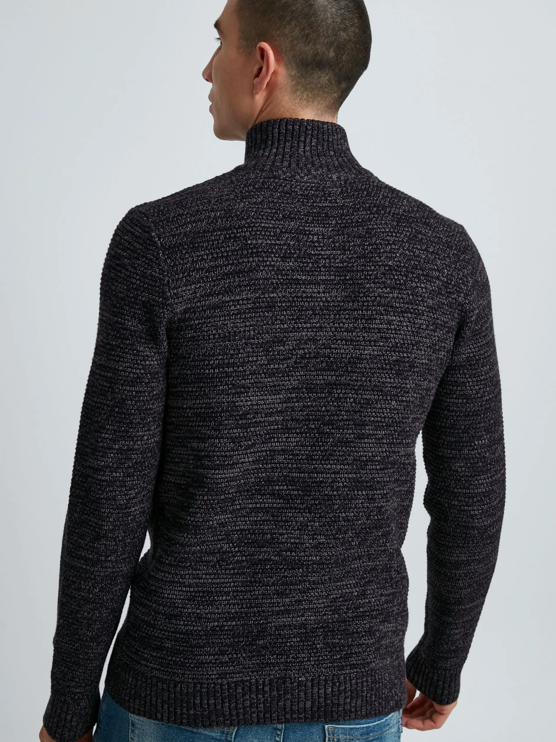 11 Project Herren Strickpullover - PRAlbanus in schwarz
