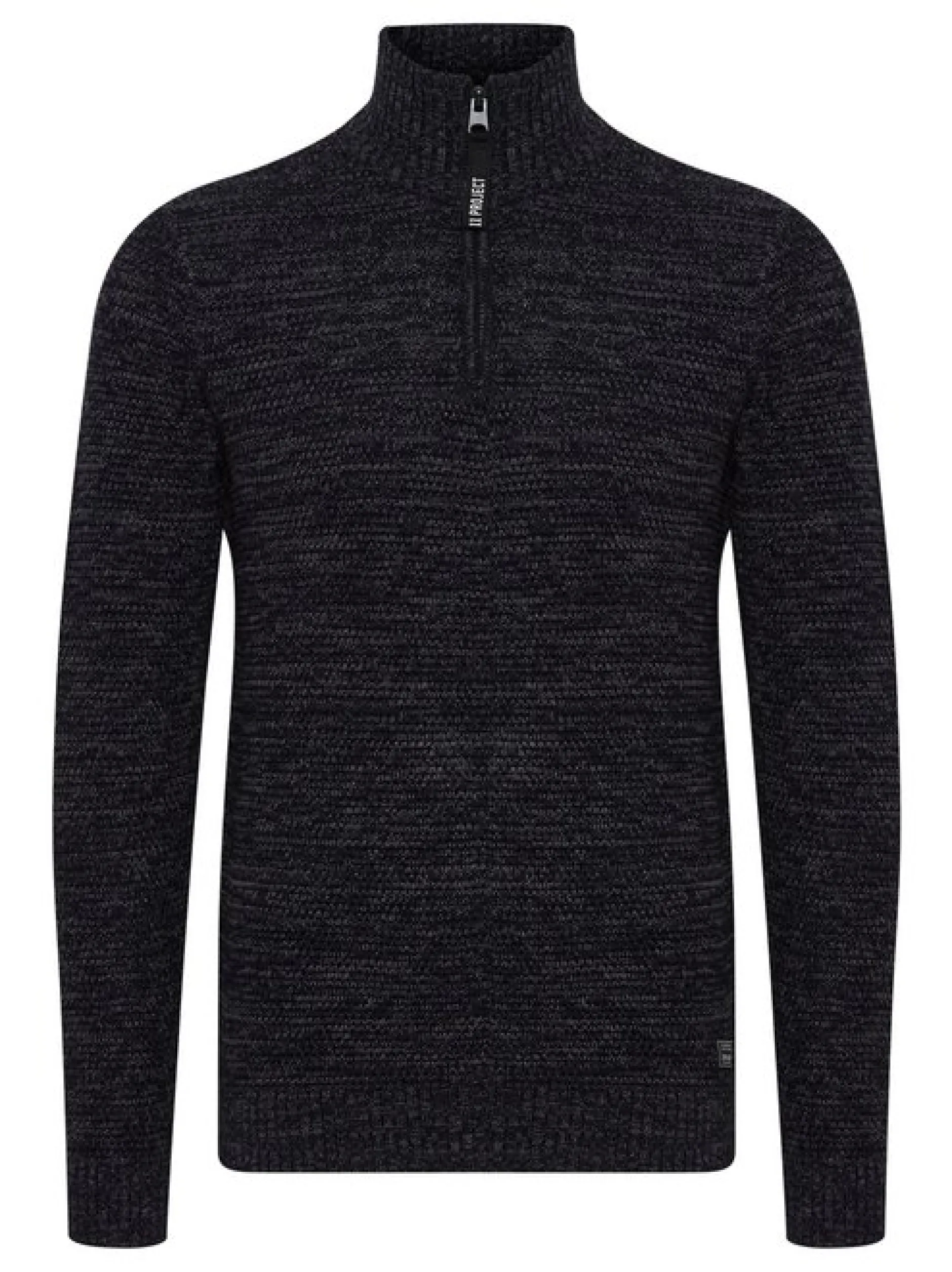 11 Project Herren Strickpullover - PRAlbanus in schwarz