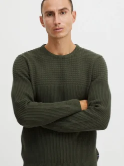 11 Project Herren Strickpullover - PRAdamus in grün