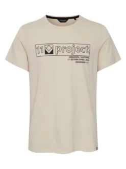 11 Project Herren T-Shirt - PRMattis in beige