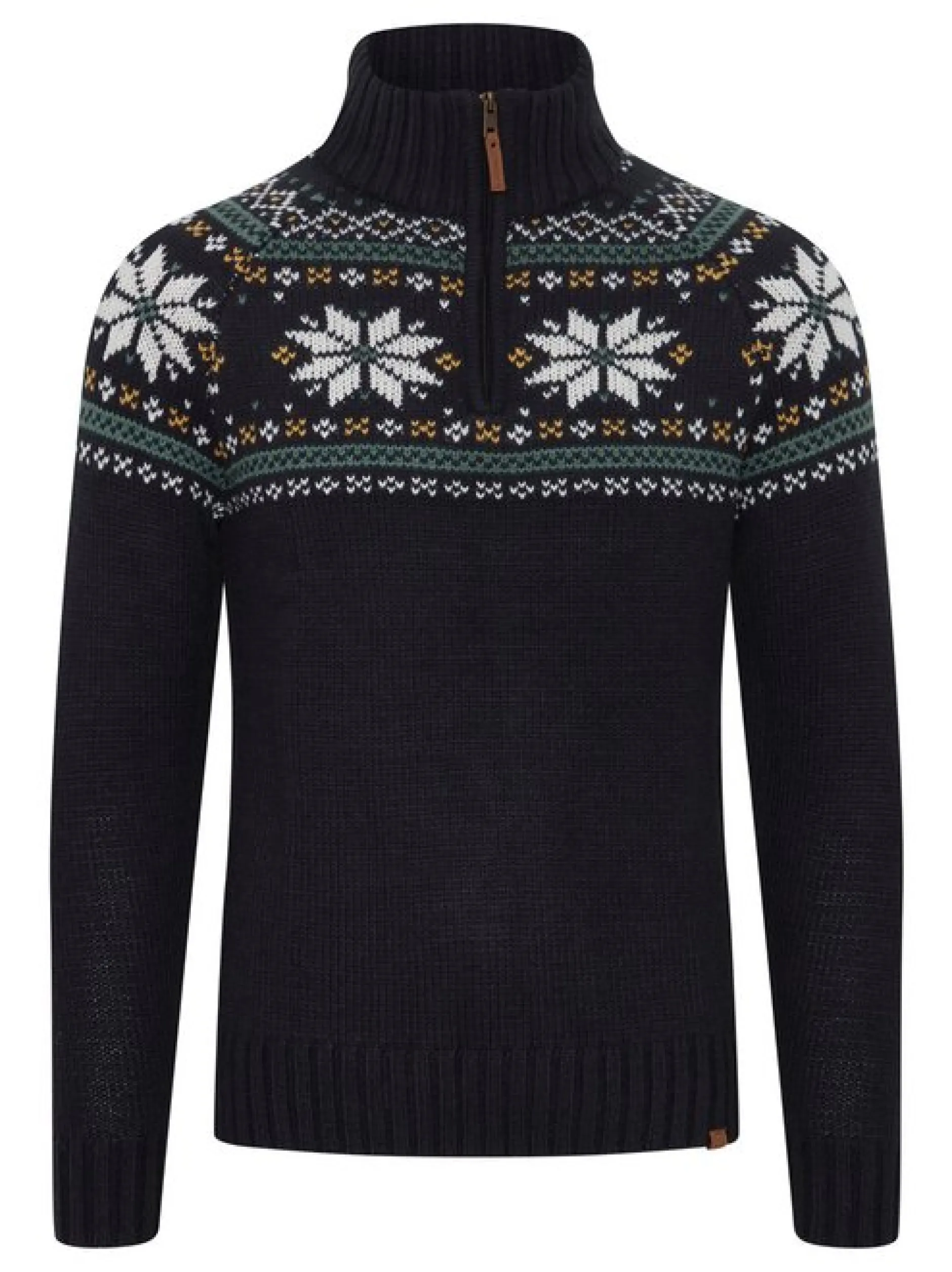 11 Project Herren Weihnachtspullover - PRTim in schwarz