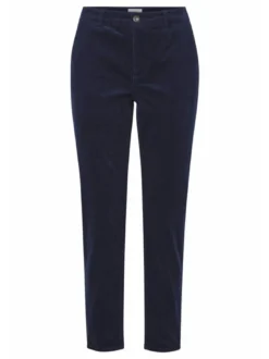 PULZ Jeans Damen Casual Hose PZSALLY Hohe Taille in blau
