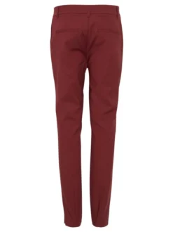 PULZ Jeans Damen Casual Hose PZBINDY Hohe Taille in bordeaux