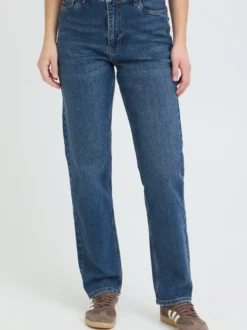 PULZ Jeans Damen Jeans PZLIVA hohe Taille in blau