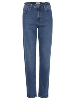PULZ Jeans Damen Jeans PZLIVA hohe Taille in blau