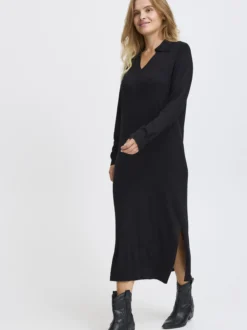 PULZ Jeans Damen Kleid PZSARA in schwarz