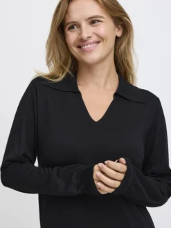PULZ Jeans Damen Kleid PZSARA in schwarz