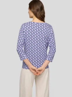 RABE Damen Langarmshirt in lila mehrfarbig