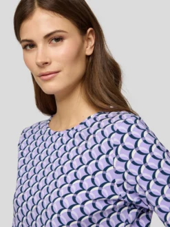 RABE Damen Langarmshirt in lila mehrfarbig