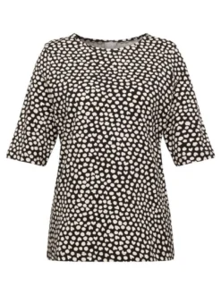 RABE Damen Langarmshirt in schwarz weiß