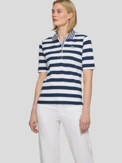 RABE Damen Poloshirt in blau weiß