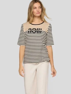 RABE Damen T-Shirt in weiß schwarz