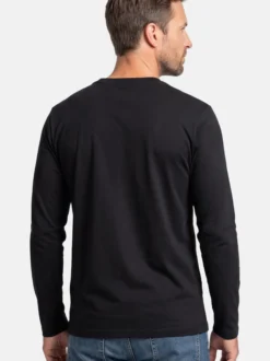 Ragman Herren Langarmshirt im 3er-Pack in blau