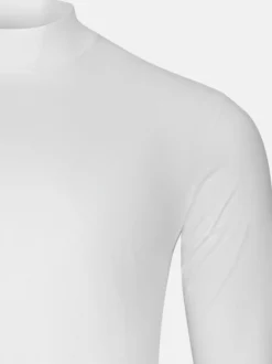 Ragman Herren Langarmshirts im 2er-Pack in weiß