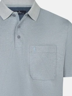 Ragman Herren Poloshirts im 2er-Pack in blue stone