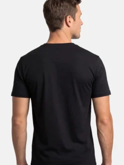 Ragman Herren Unterhemden im 2er-Pack in schwarz