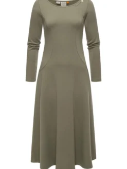 Ragwear Damen A-Linien-Kleid - Appero Long in oliv