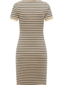Ragwear Damen A-Linien-Kleid - Colaro Stripes Dress YOUMODO in sand