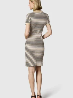 Ragwear Damen A-Linien-Kleid - Colaro Stripes Dress YOUMODO in sand