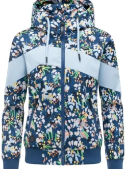 Ragwear Damen Übergangsjacke - Nuggie Block Flower in marine