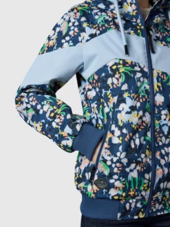 Ragwear Damen Übergangsjacke - Nuggie Block Flower in marine