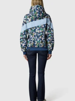 Ragwear Damen Übergangsjacke - Nuggie Block Flower in marine
