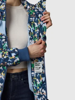Ragwear Damen Übergangsjacke - Nuggie Block Flower in marine