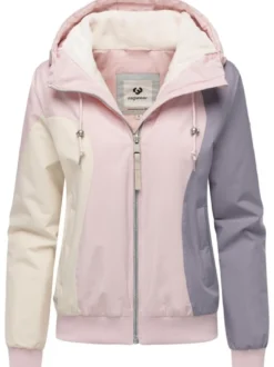 Ragwear Damen Bomberjacke - Oggie Block Warm YOUMODO in rosa