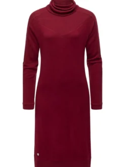 Ragwear Damen Jerseykleid - Peona in bordeaux