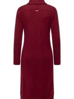 Ragwear Damen Jerseykleid - Peona in bordeaux