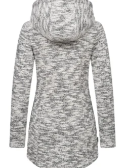 Ragwear Damen Longstrickjacke - Leysha Melange in grau