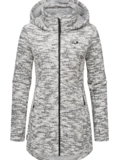 Ragwear Damen Longstrickjacke - Leysha Melange in grau