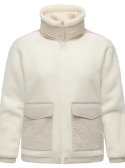 Ragwear Damen Plüschjacke - Arctika II in ecru