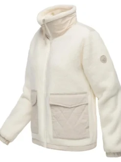 Ragwear Damen Plüschjacke - Arctika II in ecru