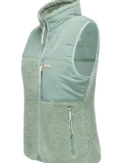 Ragwear Damen Plüschweste - Junkin Bonded in grün