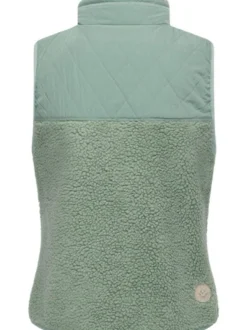 Ragwear Damen Plüschweste - Junkin Bonded in grün