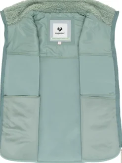 Ragwear Damen Plüschweste - Junkin Bonded in grün