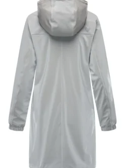 Ragwear Damen Regenmantel - Husty Rainy in hellgrau