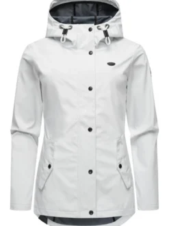 Ragwear Damen Softshelljacke - Margge Shell in weiß