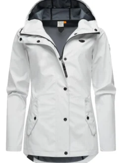 Ragwear Damen Softshelljacke - Margge Shell in weiß