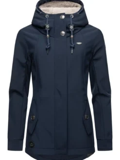 Ragwear Damen Softshelljacke - Monadde Softshell in marine