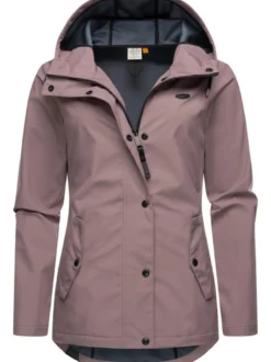 Ragwear Damen Softshelljacke - Margge Shell in altrosa