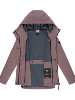 Ragwear Damen Softshelljacke - Margge Shell in altrosa