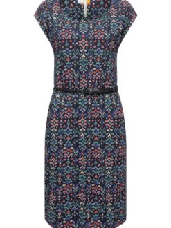 Ragwear Damen Sommerkleid - Lilithe Ikat in marine