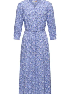 Ragwear Damen Sommerkleid - Meve in blau - Länge: lang