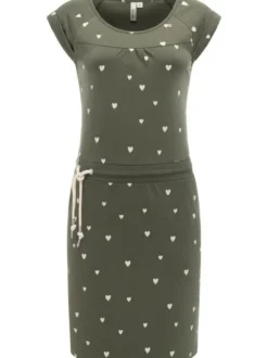 Ragwear Damen Sommerkleid - Penelope Hearts YOUMODO in oliv