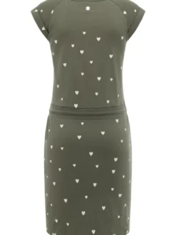 Ragwear Damen Sommerkleid - Penelope Hearts YOUMODO in oliv
