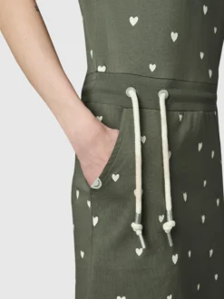 Ragwear Damen Sommerkleid - Penelope Hearts YOUMODO in oliv