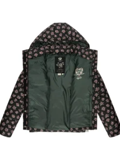 Ragwear Damen Steppjacke - Relive Remake in schwarz